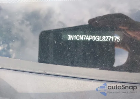 2016 Nissan Versa 1.6 Sv из США, поврежденный, VIN 3N1CN7AP0GL827175